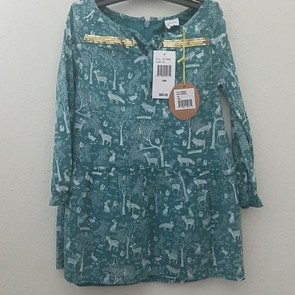 🆕️ EGG by Susan Lazar Fox Print Aria Dress Teal